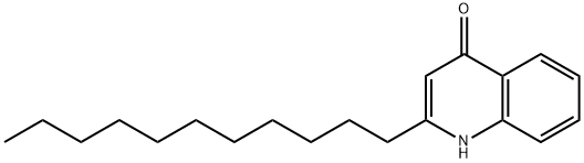 2-Undecylquinolin-4(1H)-one Struktur