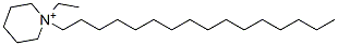 1-hexadecyl-1-ethylpiperidinium Struktur