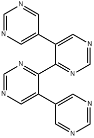5,5':4',4'':5'',5'''-Quaterpyrimidine Struktur