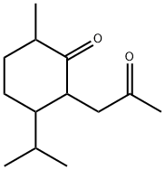 6-Methyl-3-(1-methylethyl)-2-(2-oxopropyl)cyclohexanone Struktur