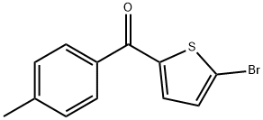 (5-bromo-2-thienyl)(4-methylphenyl)methanone Struktur