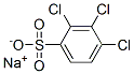 SODIUM 2,3,4-TRICHLOROBENZENESULFONATE Struktur