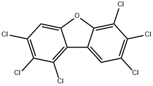 1,2,3,6,7,8-Hexachlorodibenzofuran Struktur