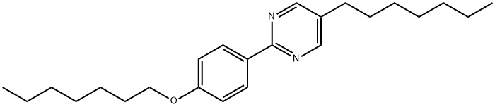 5-Heptyl-2-[4-(heptyloxy)-phenyl]-pyrimidine Struktur