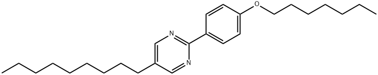 2-(4-HEPTYLOXYPHENYL)-5-NONYLPYRIMIDINE Struktur
