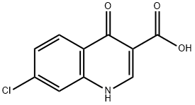 7-CHLORO-4-HYDROXY-3-QUINOLINECARBOXYLIC ACID Structure