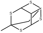 1,10-Dimethyl-2,4,6,8-tetrathiaadamantane Struktur