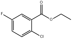 2-CHLORO-5-FLUOROBENZOIC ACID ETHYL ESTER Struktur