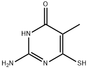 4(1H)-Pyrimidinone, 2-amino-6-mercapto-5-methyl- (9CI) Struktur