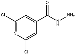 2,6-二氯異煙酰肼, 57803-51-7, 結構式