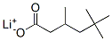 Hexanoic acid,3,5,5-trimethyl-,lithium salt Struktur