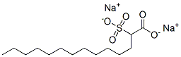 Tetradecanoic acid, 2-sulfo-, disodium salt Struktur