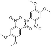 BIS(4,5-DIMETHOXY-2-NITROPHENYL)DISELENIDE, 58257-01-5, 結(jié)構(gòu)式