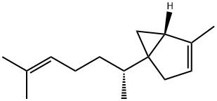 5-(1,5-Dimethyl-4-hexenyl)-2-methylbicyclo[3.1.0]hex-2-ene Struktur