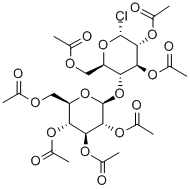 2,2',3,3',4',5,6'-HEPTA-O-ACETYL-ALPHA-D-CELLOBIOSYL CHLORIDE Struktur