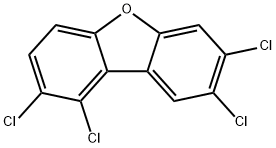 1,2,7,8-tetrachlorodibenzofuran Struktur