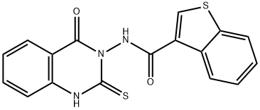 Benzo[b]thiophene-3-carboxamide, N-(1,4-dihydro-4-oxo-2-thioxo-3(2H)-quinazolinyl)- (9CI) Struktur