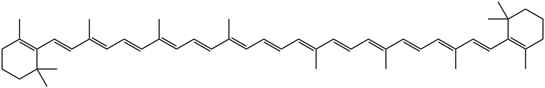 decapreno-beta-carotene Struktur