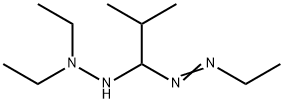 1-[1-(2,2-Diethylhydrazino)-2-methylpropyl]-2-ethyldiazene Struktur
