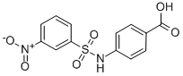 4-(3-硝基苯磺酰氨基)苯甲酸 結(jié)構(gòu)式