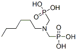[(hexylimino)bis(methylene)]bisphosphonic acid  Struktur