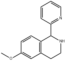 Isoquinoline, 1,2,3,4-tetrahydro-6-methoxy-1-(2-pyridinyl)- (9CI) Struktur