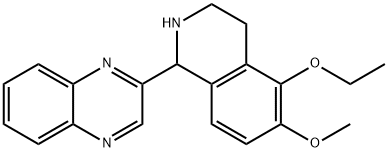 Quinoxaline, 2-(5-ethoxy-1,2,3,4-tetrahydro-6-methoxy-1-isoquinolinyl)- (9CI) Struktur