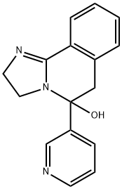 2,3,5,6-Tetrahydro-5-(3-pyridinyl)imidazo[2,1-a]isoquinolin-5-ol Struktur