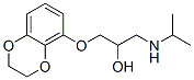 5-[3-(Isopropylamino)-2-hydroxypropoxy]-2,3-dihydro-1,4-benzodioxin Struktur