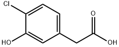 4-chloro-3-hydroxyphenylacetic acid Structure