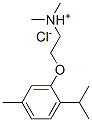 2-[2-(isopropyl)-5-methylphenoxy]ethyl(dimethyl)ammonium chloride Struktur