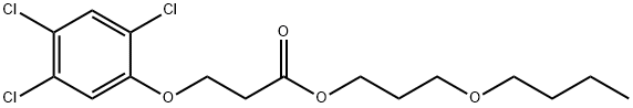 3-butoxypropyl 3-(2,4,5-trichlorophenoxy)propanoate Struktur