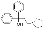 alpha,alpha-diphenylpyrrolidine-1-propanol  Struktur
