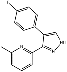2-[4-(4-FLUOROPHENYL)-1H-PYRAZOL-3-YL]-6-METHYL PYRIDINE Struktur