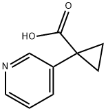 1-(pyridin-3-yl)cyclopropanecarboxylic acid Struktur