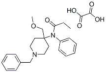 N-[1-benzyl-4-(methoxymethyl)-4-piperidyl]-N-phenylpropionamide oxalate     Struktur