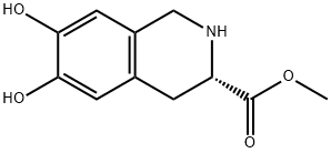 3-Isoquinolinecarboxylic acid, 1,2,3,4-tetrahydro-6,7-dihydroxy-, methyl ester, (3S)- (9CI) Struktur