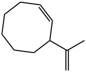 3-(1-Methylethenyl)cyclooctene Struktur
