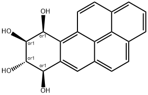 7,8,9,10-TETRAHYDROXY-7,8,9,10-TETRAHYDROBENZO(A)PYRENE Struktur