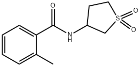 Benzamide, 2-methyl-N-(tetrahydro-1,1-dioxido-3-thienyl)- (9CI) Struktur