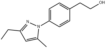 Benzeneethanol, 4-(3-ethyl-5-methyl-1H-pyrazol-1-yl)- (9CI) Struktur