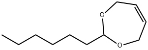 2-hexyl-4,7-dihydro-1,3-dioxepin Struktur