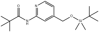 N-[4-(TERT-BUTYL-DIMETHYL-SILANYLOXYMETHYL)-PYRIDIN-2-YL]-2,2-DIMETHYL-PROPIONAMIDE Struktur