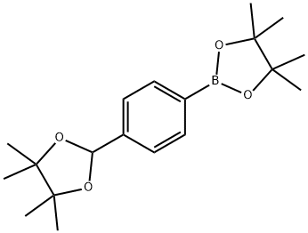 4,4,5,5-Tetramethyl-2-[4-(4,4,5,5-Tetramethyl-1,3-dioxolan-2-yl)phenyl]-1,3,2-dioxaborolane, 620595-02-0, 結(jié)構(gòu)式