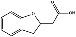 2,3-DIHYDRO-1-BENZOFURANACETIC ACID Struktur