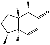5H-Inden-5-one,1,2,3,3a,4,7a-hexahydro-1,3a,4,7a-tetramethyl-,(1R,3aS,4S,7aR)-(9CI) Struktur