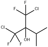 1-chloro-2-(chloro-difluoro-methyl)-1,1-difluoro-3-methyl-butan-2-ol Struktur