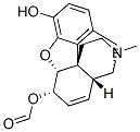 7,8-Didehydro-4,5α-epoxy-17-methylmorphinan-3,6α-diol 6-formate Struktur
