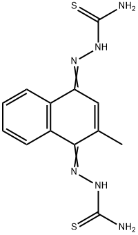 2-Methyl-1,4-naphthoquinone bisthiosemicarbazone Struktur
