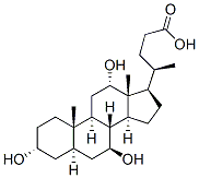 (3a,5a,7b,12a)-3,7,12-trihydroxy-Cholan-24-oic acid Structure